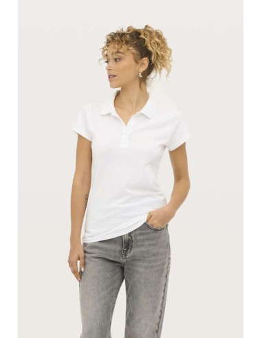 SOL-11376-Womens Jersey Polo Shirt Prescott